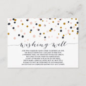 Roze en gouden Confetti Stippen die de Kaart van d (Voorkant)