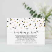 Roze en gouden Confetti Stippen die de Kaart van d (Staand voorkant)