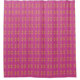 Roze en gouden design douchegordijn