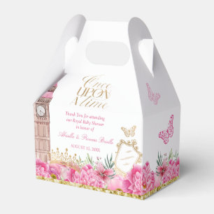 Roze en Gouden Doos met Favorieten voor Eens Op Ee Bedankdoosjes