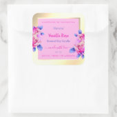 Roze en gouden etiketten voor verpakkingsdoeleinde (Tas)