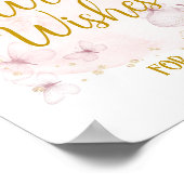 Roze en gouden feestdag - Tafelteken Poster (Hoek)