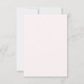 Roze en gouden Floral Geometric Wedding Invitation Kaart (Achterkant)