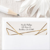 Roze en gouden Floral Glam Bridal Shower Etiket (Insitu)