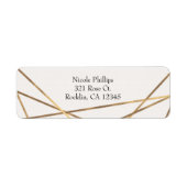 Roze en gouden Floral Glam Bridal Shower Etiket (Voorkant)