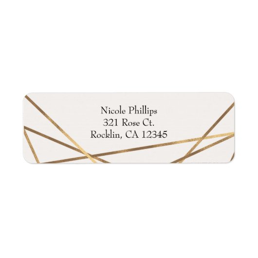 Roze en gouden Floral Glam Bridal Shower Etiket (Voorkant)