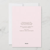 Roze en gouden folie bloemen foto Gelukkig Pasen Feestdagenkaart (Achterkant)