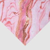 Roze en Gouden Folie Marmer Tissuepapier (Detail)