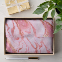 Roze en Gouden Folie Marmer