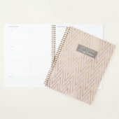 Roze en Gouden Geometrisch Patroon Planner (Display)