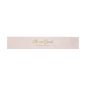 Roze en Gouden Gepersonaliseerd Uitnodigingen Wikkel (Vlak)