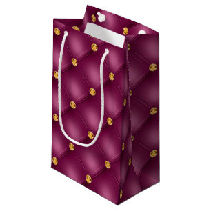 Roze en Gouden Geplooide Kleine Cadeautas