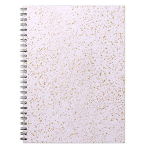 Roze en gouden glansnotitieboek
