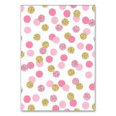 Roze en gouden glitter Breng een boek Kaart Insert (Achterkant)