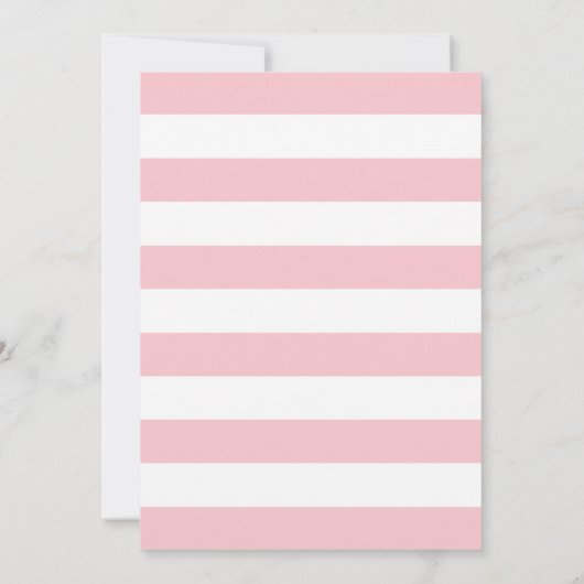 Roze en Gouden Glitter doop uitnodiging (Achterkant)