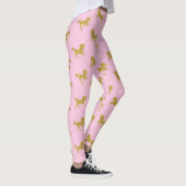 Roze en Gouden Glitter Eenhoorn Leggings (Rechts)