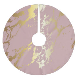 Roze en gouden glitter kerstboom rok