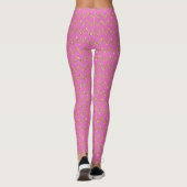 Roze en gouden Glitter Leggings (Achterkant)