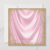 Roze en gouden Glitter Schoen Parel Baby shower Kaart (Achterkant)