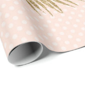 Roze en gouden glitterschuimwoestijn Steampunk Lam Cadeaupapier (Rol Hoek)