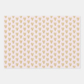 Roze en Gouden Harten Inpakpapier Vel (Voorkant 3)