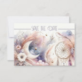 Roze en Gouden Hemelse Maan Bericht van Opschortin (Voorkant)