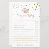 Roze en gouden Herfst Vrijgezellenfeest, pompoen (Voorkant / Achterkant)