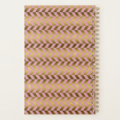 Roze en Gouden Heringbone Gepersonaliseerd Planner (Achterkant)