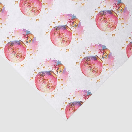 roze en gouden heteluchtballonnen tissuepapier (Detail)