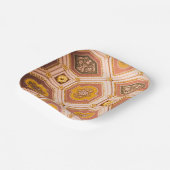 Roze en gouden Hongaarse architectuur Papieren Bordje (Gebogen)