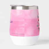  Roze en Gouden Ice Cream Cone Gepersonaliseerd (Rechts)