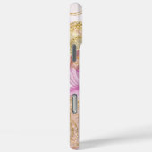 Roze en gouden inkt cirkel patroon Case-Mate iPhone case (Achterkant / Rechts)