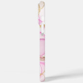 Roze en gouden inkt cirkel patroon Case-Mate iPhone case (Achterkant / Links)