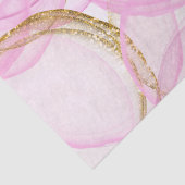 Roze en gouden inkt cirkel patroon tissuepapier (Detail)