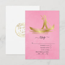 Roze en gouden Italiaanse gondel