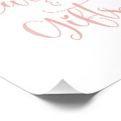 Roze en gouden Kaarten en cadeautjes Foto Afdruk (Hoek)