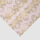 Roze en Gouden Kant Tissuepapier (Detail)