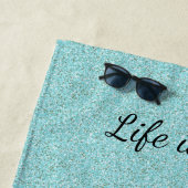 Roze en gouden keukenhanddoek strandlaken (In situ)