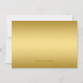 Roze en gouden koninklijke prinses verjaardagsfees kaart (Achterkant)