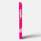 Roze en gouden kroonpatroon Case-Mate iPhone case (Achterkant / Links)