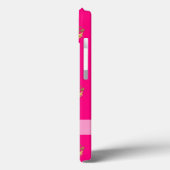 Roze en gouden kroonpatroon Case-Mate iPhone case (Achterkant / Links)