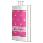 Roze en gouden kroonpatroon flacon (Links)