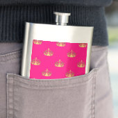 Roze en gouden kroonpatroon flacon (Voorbeeld)