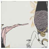 Roze en gouden kunst Deco Wijn Stof (Swatch)