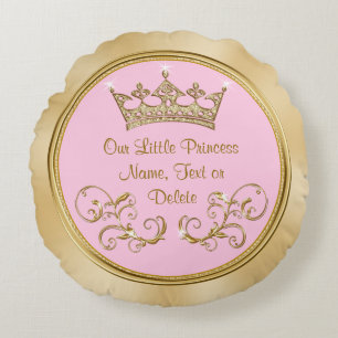Roze en gouden Kussens van onze kleine prinses