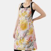  Roze en Gouden Kust Banksia Bloemen Schort (Insitu)