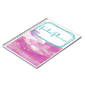 Roze en Gouden Leraar Multomap Notitieboek (Linkerzijde)