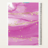 Roze en Gouden Leraar Multomap Planner (Achterkant)