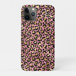 Roze en Gouden Luipaard Serie Design 15 Case-Mate iPhone Case