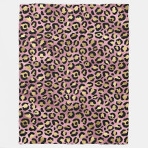 Roze en gouden luipaardprint
